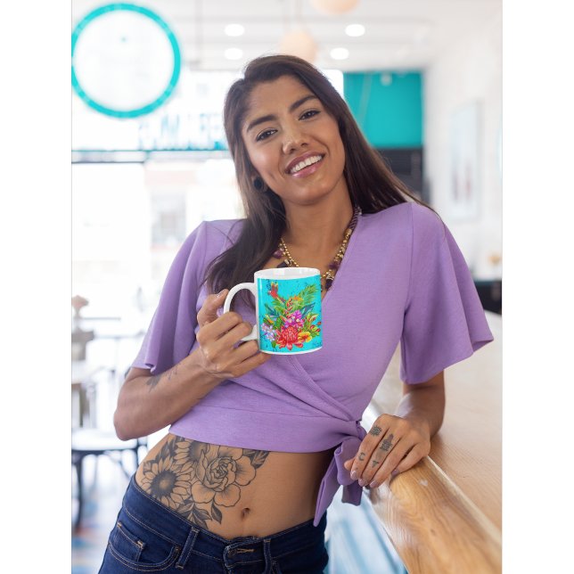 TropiColor Fusion Macaw & Bloral Serenade Kaffeetasse (Von Creator hochgeladen)