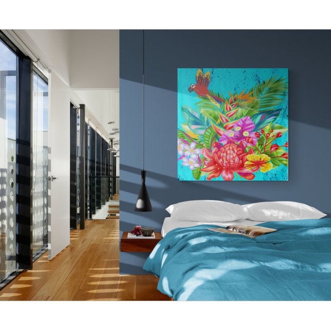 TropiColor Fusion Macaw & Bloral Serenade Wandteppich (Von Creator hochgeladen)
