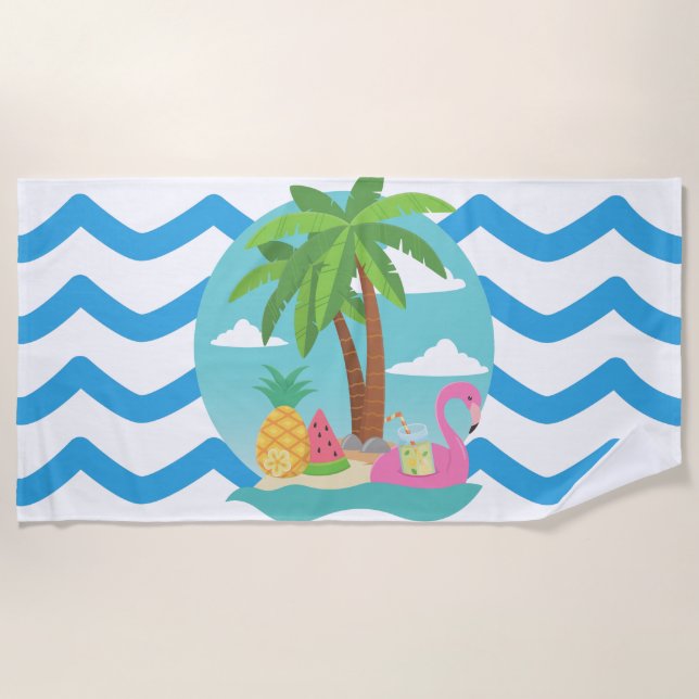 Tropics Beach Handtuch (Vorderseite)
