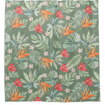 Tropics Blume und Foliage Fantasy Pattern