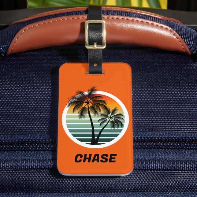 Tropics Luggage Tag Gepäckanhänger (Vorderseite Insitu 2)