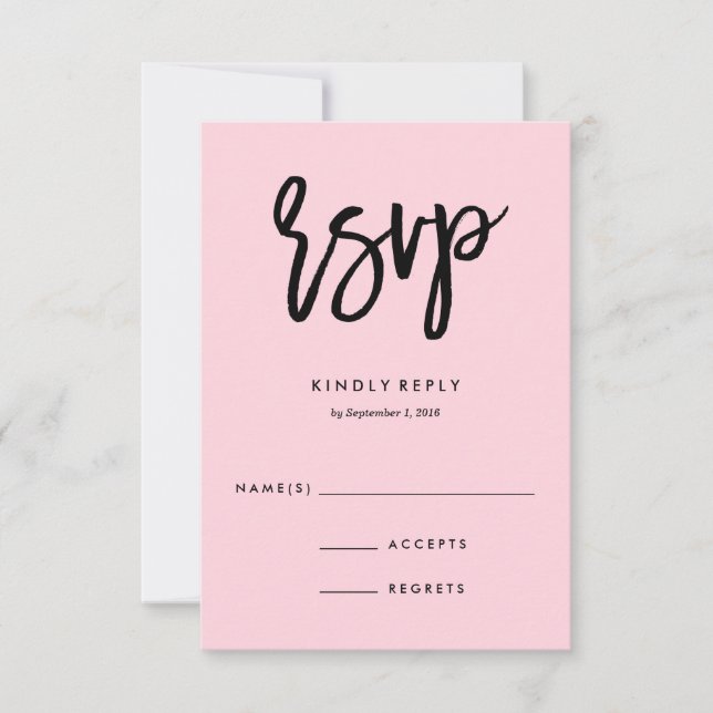 Tropics Wedding Response Card RSVP Karte (Vorderseite)
