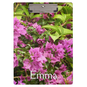Tropila violette Bougainvillea-Blüten Klemmbrett