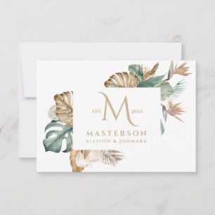 Tropiques dorés Monogramme Merci