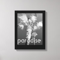 tropiques toile tendue mur art palmier photo