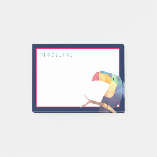 tropisch Aquarellfarben Toucan Post-it Klebezettel