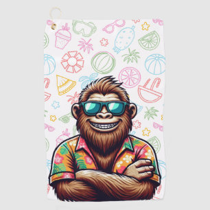 Tropisch/Beach yeti/bigfoot Golfhandtuch