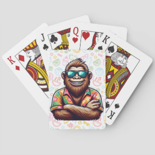 Tropisch/Beach yeti/bigfoot Spielkarten