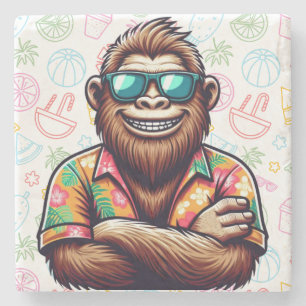 Tropisch/Beach yeti/bigfoot Steinuntersetzer