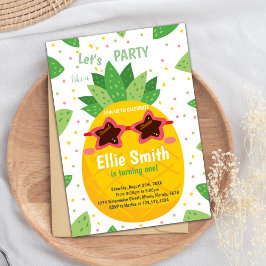 Tropisch bearbeitbare Summer Party Card Einladung