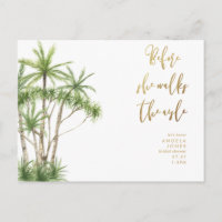 Tropisch, bevor sie das Aisle-Brautparty geht