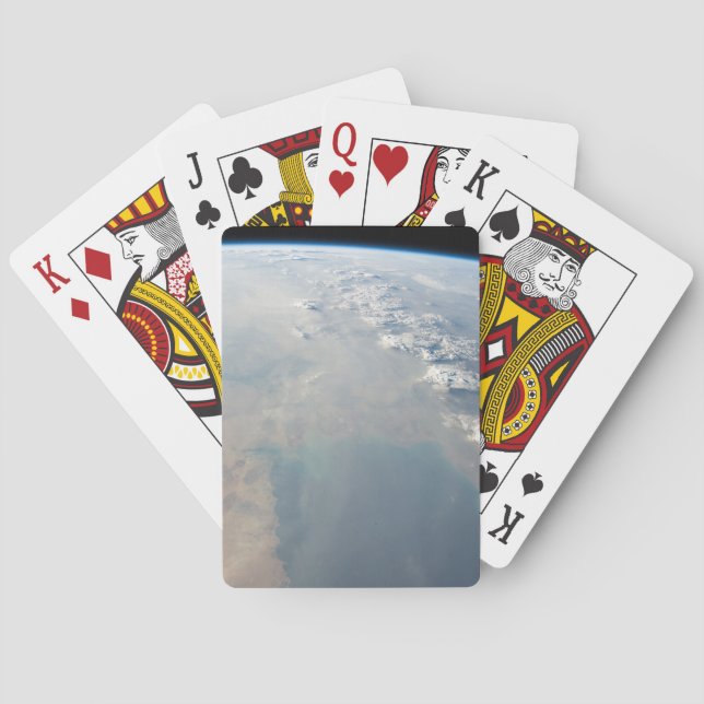 Tropisch blaue Gewässer des Persischen Golfs. 2 Spielkarten (Rückseite)