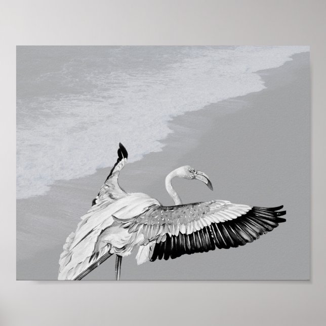 Tropisch-druckbare Kunst und Kunst in Schwarz und  Poster (Vorne)