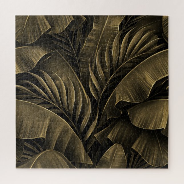 Tropisch Exotic: Grunge Goldene Natur (Vertikal)