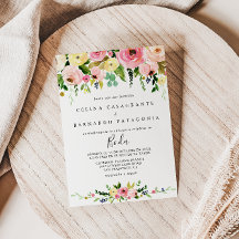 Tropisch farbenfrohe Herbstblütenhochzeit