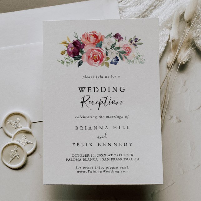 Tropisch farbenfrohe Sommerhochzeit Einladung (Von Creator hochgeladen)