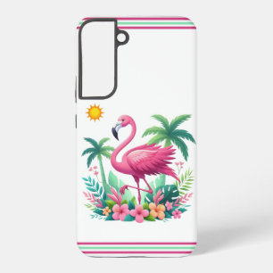 Tropisch/Florida rosa Flamingo Samsung Galaxy Hülle