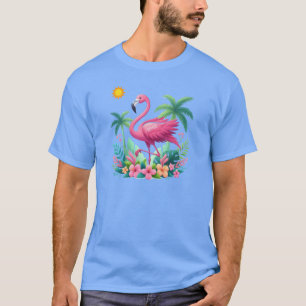 Tropisch/Florida rosa Flamingo T-Shirt