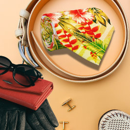 Tropisch-Gelbblütenhawaiianisches Muster Krawatte