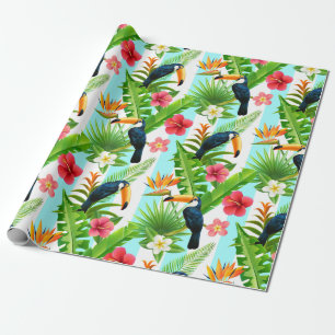 tropisch geschenkpapier