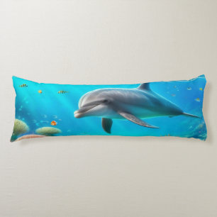 Tropisch/Hawaii farbiger Unterwasserdelphin Seitenschläferkissen
