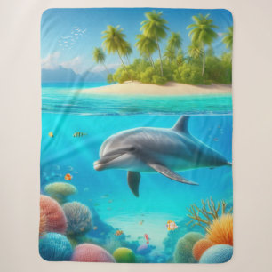 Tropisch/Hawaii farbiger Unterwasserdelphin Sherpadecke