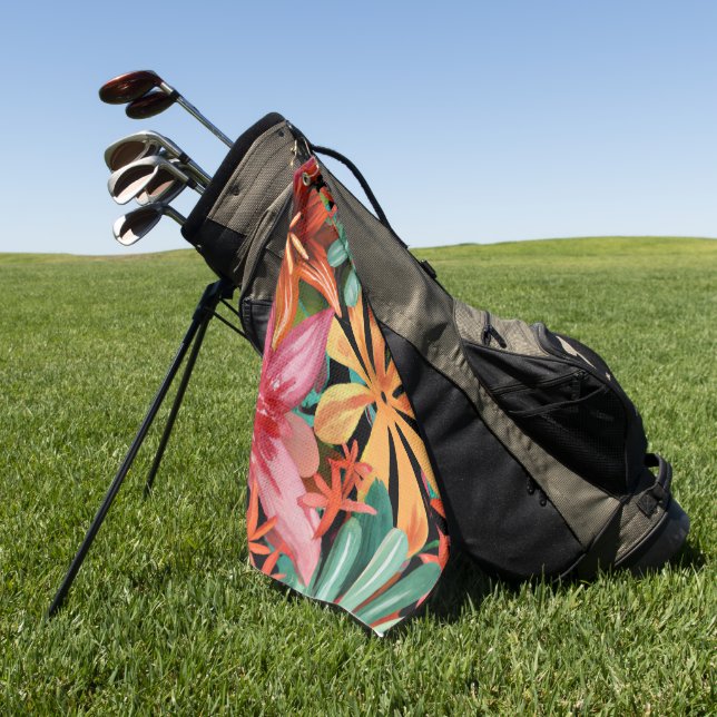 tropisch/hawaiianisch/blumenreich/Blume Golfhandtuch (Gras)