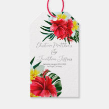 Tropisch-hawaiianische Blume auf elegantem Weiß