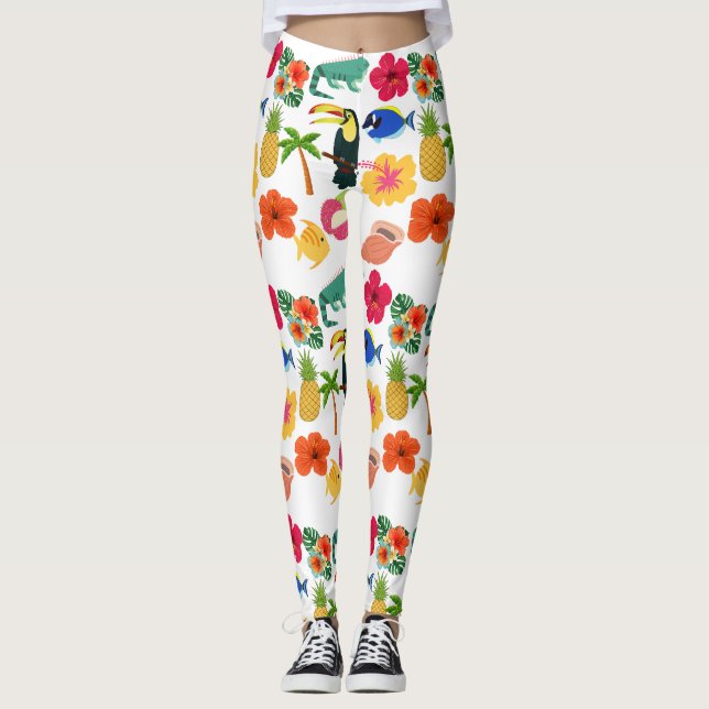 tropisch leggings (Vorderseite)