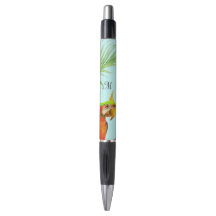 Tropisch-mehrfarbiger Bird & Monogram Pen