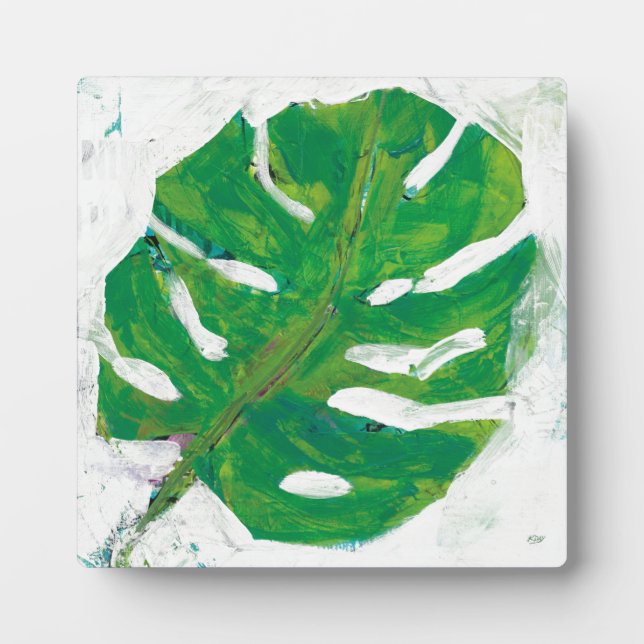 tropisch | Palm Leaf Fotoplatte (Vorderseite)