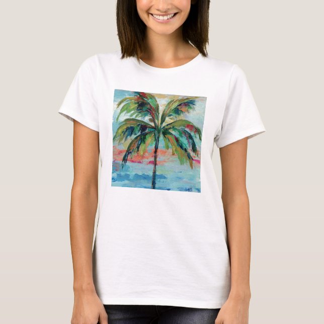tropisch Palm Tree T-Shirt (Vorderseite)