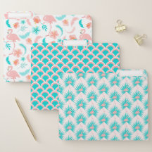 Tropisch rosa Aquamarin Flamingo