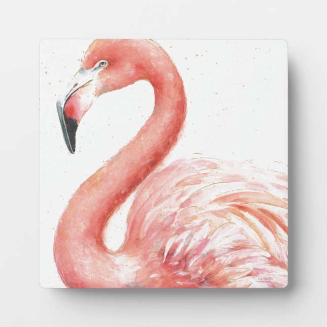 tropisch | Rosa Flamingo Fotoplatte (Vorderseite)