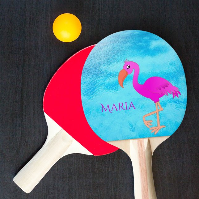Tropisch rosa Flamingo Tischtennis Schläger (Von Creator hochgeladen)