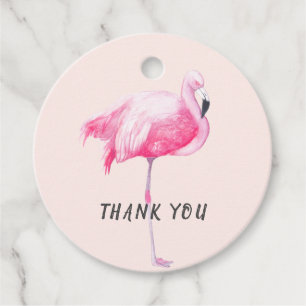 Tropisch rosa Flamingo vielen Dank für Ihre Hochze Geschenkanhänger