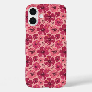 Tropisch rosa Hibiskus Freude iPhone 16 Plus Hülle