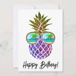 Tropisch rosa lila Ananas