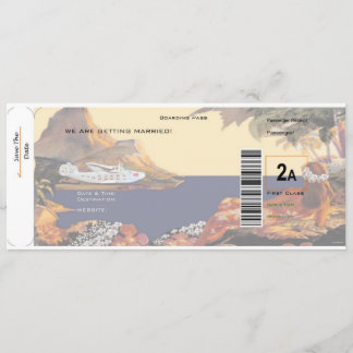 Tropisch Save the Date - Erste Klasse 2A