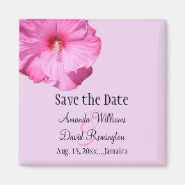 Tropisch Save the Date (lila) Magnet
