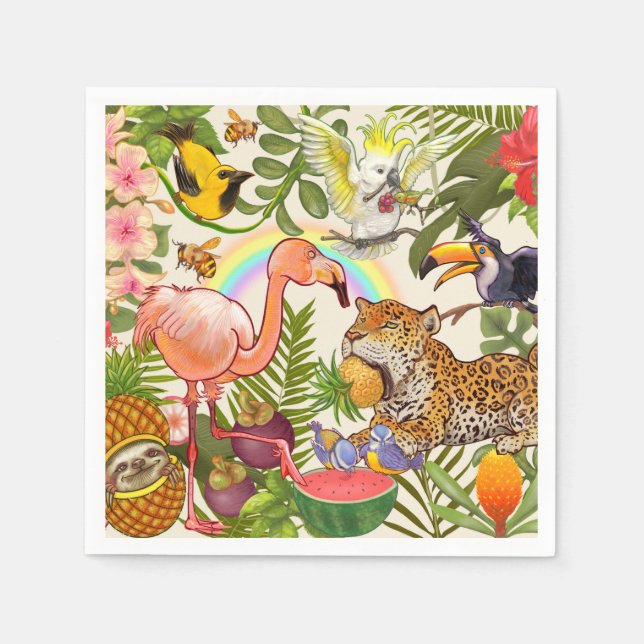 tropisch serviette (Vorderseite)