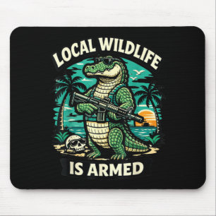 Tropisch Taktisches Florida-Alligator-Heimattier Mousepad