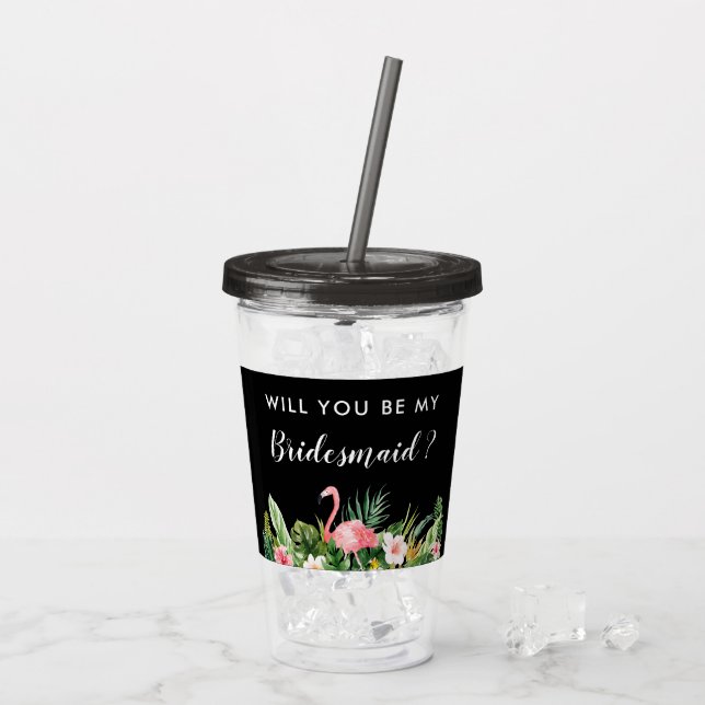 Tropisch werden Sie mein Vorschlag für eine Überbr Acryltrinkbecher (Rückseite Ice)