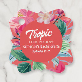 Tropisch wie das tropische Bachelorette in heißen  Geschenkanhänger