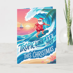 Tropisch wie heiße Weihnachten mit surfen dem Weih
