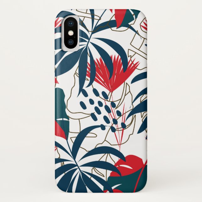 Tropische Abstrakte Kunst Case-Mate iPhone Hülle (Rückseite)
