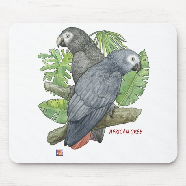 Tropische Afrikaner GreysMouse Auflage Mousepad (Vorne)