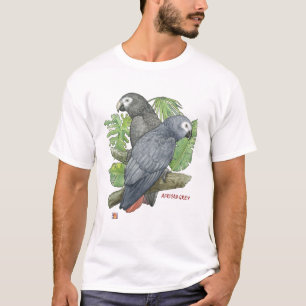 Tropische afrikanische Grau T-Shirt