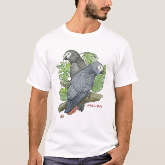 Tropische afrikanische Grau T-Shirt