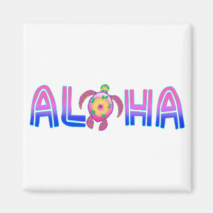 Tropische Aloha-Hawaiianische Meeresschildkröte Magnet